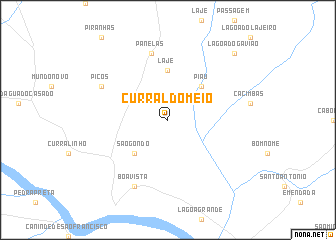 map of Curral do Meio