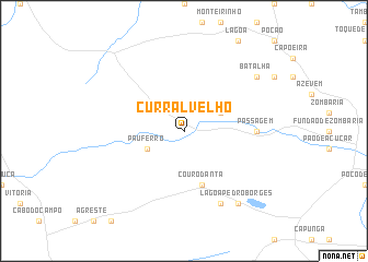 map of Curral Velho