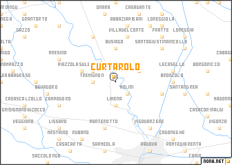 map of Curtarolo