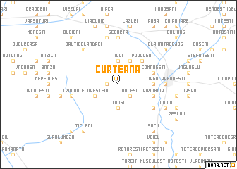 map of Curteana