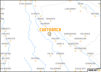 map of Curteanca