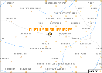 map of Curtil-sous-Buffières