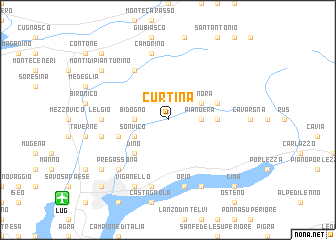 map of Curtina