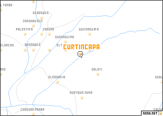 map of Curtincapa