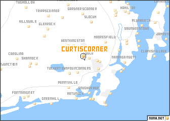 map of Curtis Corner