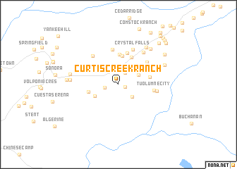 map of Curtis Creek Ranch