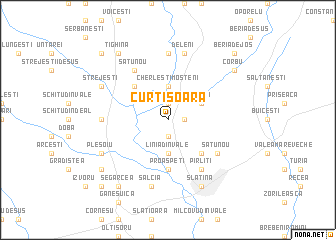 map of Curtişoara