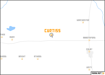 map of Curtiss