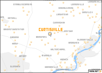 map of Curtisville