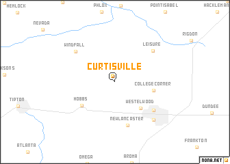 map of Curtisville