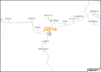 map of Curtis