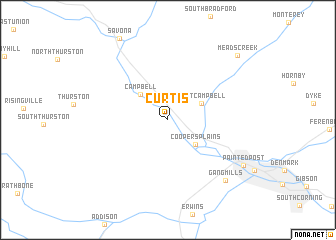 map of Curtis
