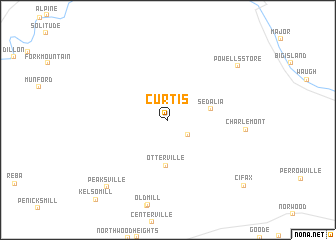 map of Curtis