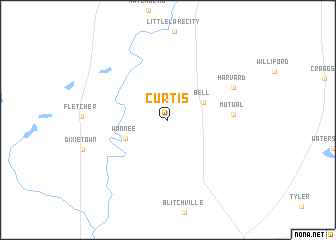 map of Curtis