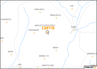 map of Curtis