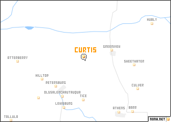 map of Curtis