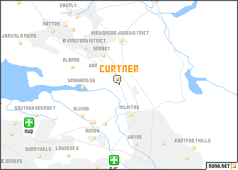 map of Curtner