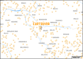 map of Ćurtovina