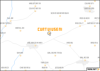 map of Curtuiuşeni