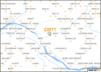 map of Curty