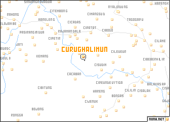 map of Curug-halimun