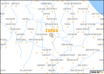 map of Curug