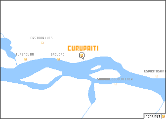 map of Curupaiti