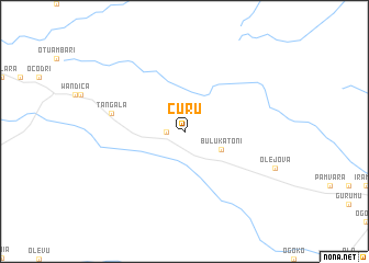 map of Curu