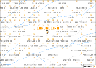 map of Curvaceira