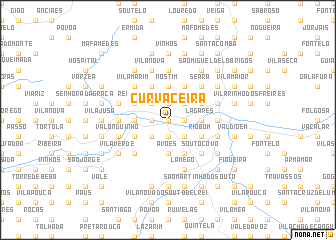 map of Curvaceira