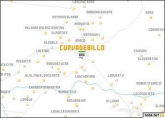 map of Curva de Billo