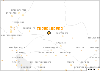 map of Curva La Pera