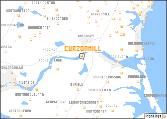 map of Curzon Mill