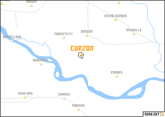 map of Curzon