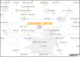 map of Cusano Milanino