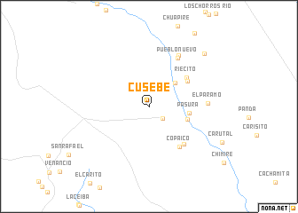 map of Cusebe