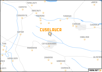 map of Cuşelăuca