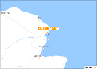 map of Cushendun