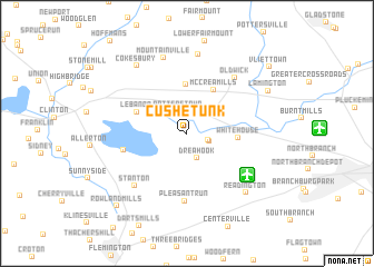 map of Cushetunk