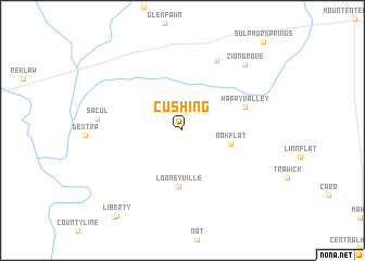 map of Cushing