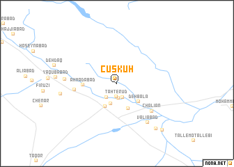 map of Cuskuh