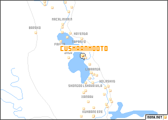 map of Cusmaan Mooto