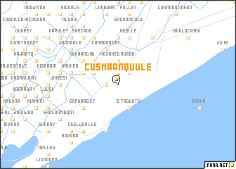 map of Cusmaan Quule