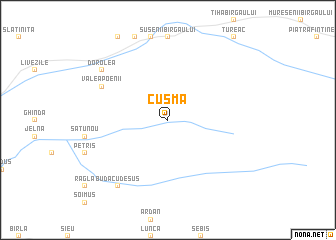 map of Cuşma