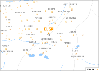 map of Cuspi