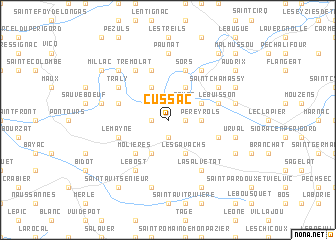 map of Cussac