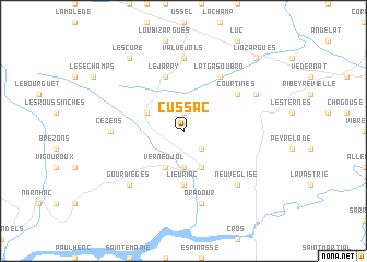 map of Cussac