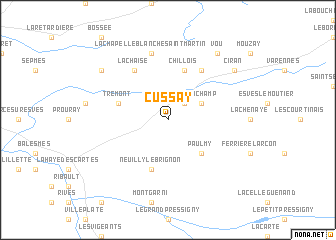 map of Cussay