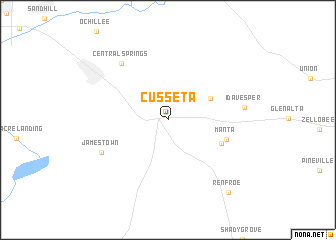 map of Cusseta