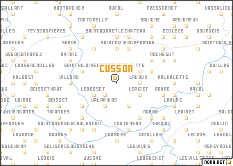 map of Cusson